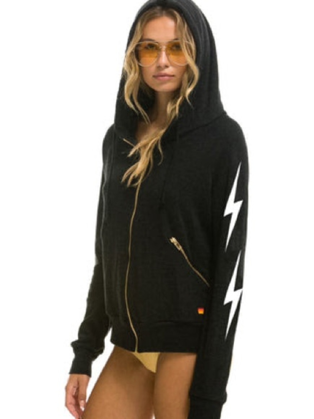 Aviator Nation Bolt Zip Up Hoodie
